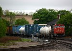 CN 5743 drifts into town with L502